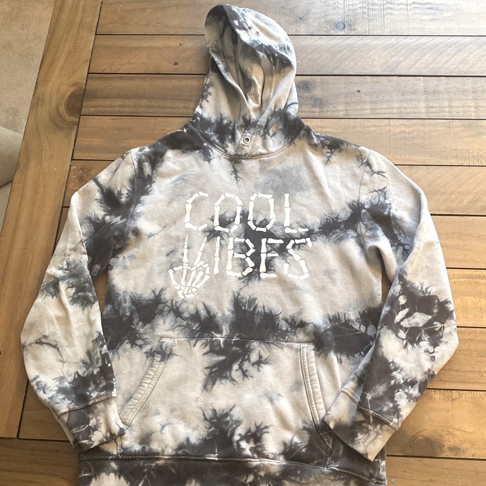 Boys H&M “Cool Vibes” Tie Dye Hoodie, Size 10-12